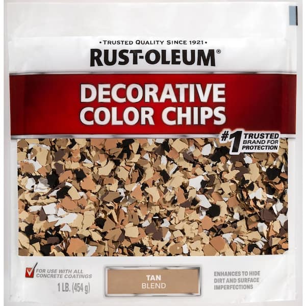 Rust-Oleum 1 lb. Tan Decorative Color Chips 301357 - The Home Depot