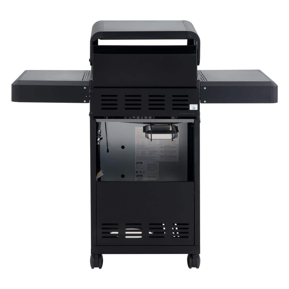Mesa Black 2-Burner Stainless Steel Propane Gas Grill with LED Controls