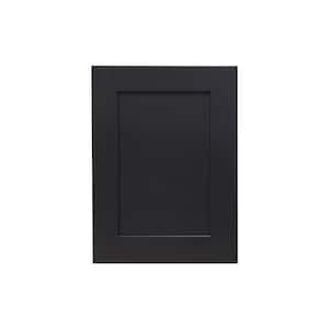 Shaker Charcoal Black Decorative Door Panel 12 in. W x 18 in. H x 0.75 in. D