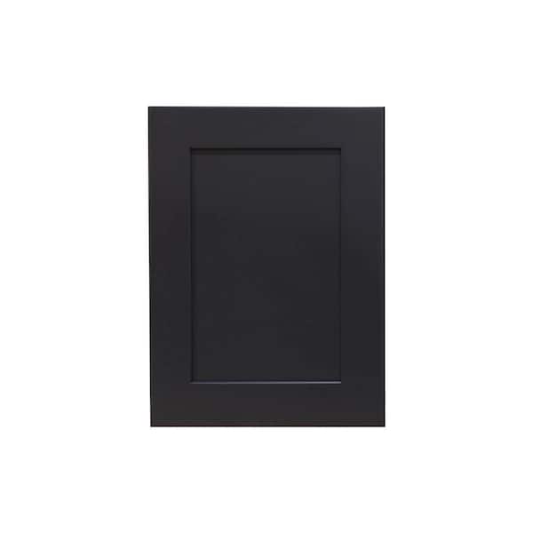 Shaker Charcoal Black Decorative Door Panel 24 in. W x 18 in. H x 0.75 in. D