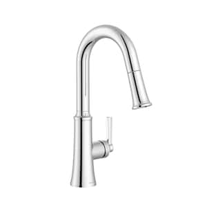 Northerly Single Handle Pull-Down Sprayer Bar Faucet Deckplate Not Included in Chrome