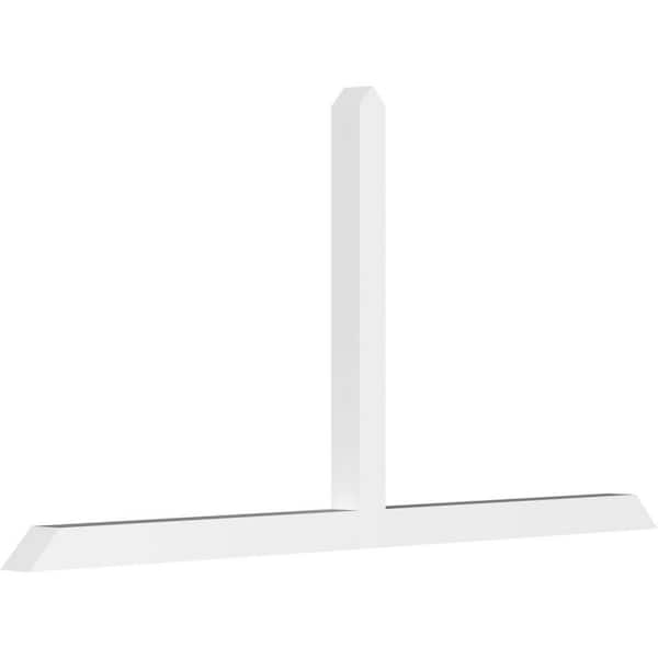 Ekena Millwork Portland 96 in. W x 48 in. H x 4 in. D Signature Polyurethane Bracket