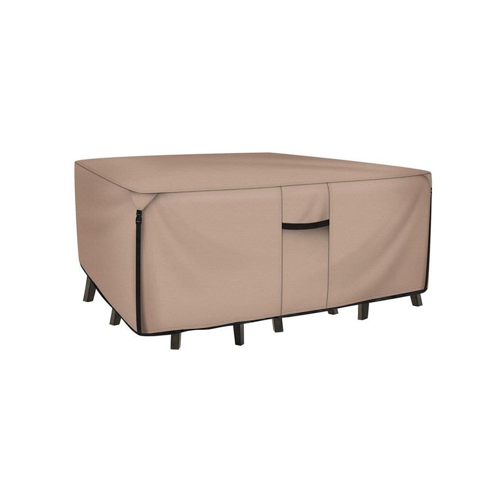 88L x 62W x 28H Inch Heavy Duty Rectangular Patio Table Cover - Waterproof 600D Polyester Canvas Outdoor Furniture Cover price history on PriceWatchPro