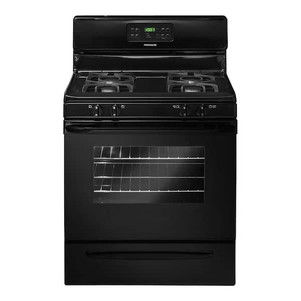 Frigidaire 30 in. 5.0 cu. ft. Gas Range with Self-Cleaning Oven in Black