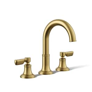 KOHLER Cursiva 8 in. Widespread Double Handle Bathroom Faucet in