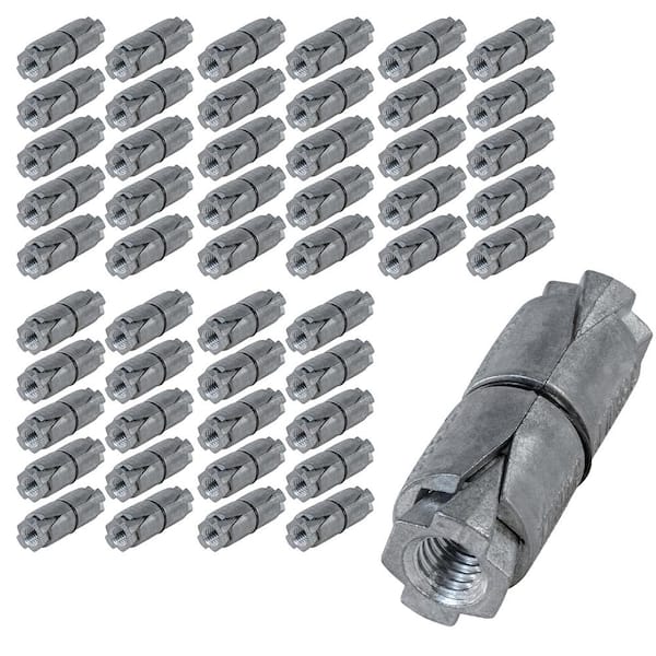 3/8 in. Double Expansion Shield, Zinc (50-Pack)