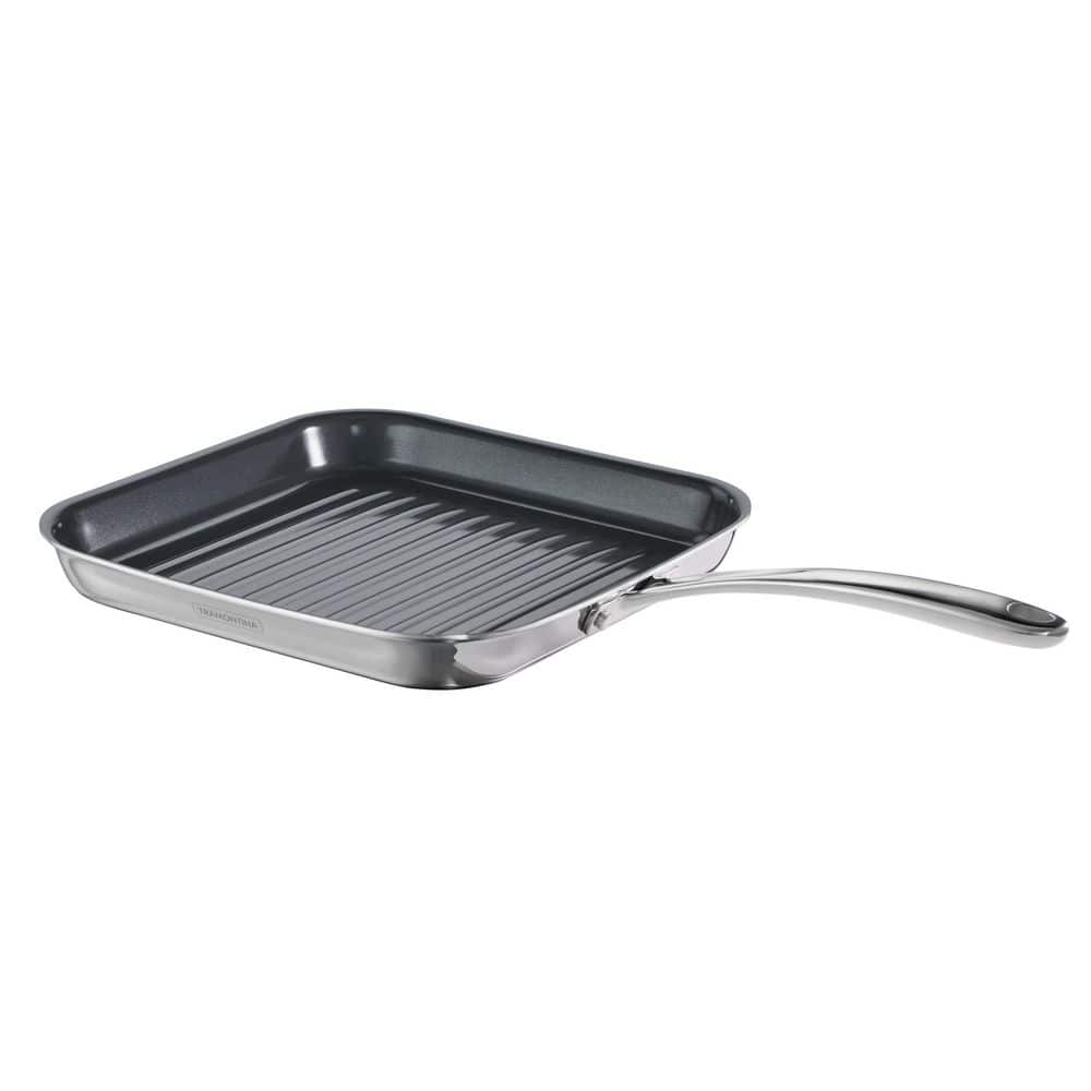 Utsava Stainless Steel Tri-Ply Clad 10-Inch Grill Pan with Ceramic Interior-Induction-Ready price history on PriceWatchPro