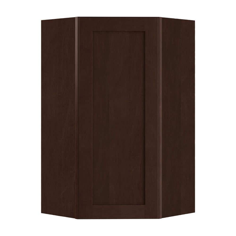 Newport 20 in. W x 12 in. D x 36 in. H Assembled Plywood Diagonal Wall Kitchen Cabinet in Manganite with Soft Close price history on PriceWatchPro