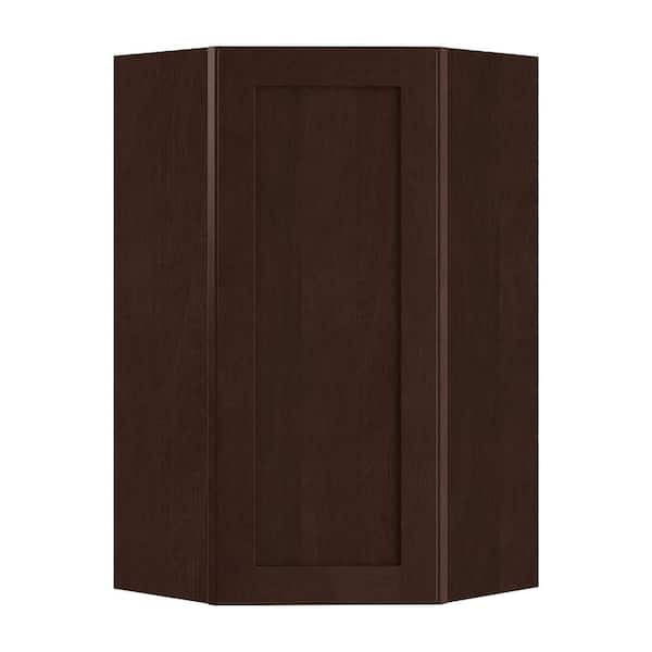 Home Decorators Collection Newport 20 in. W x 12 in. D x 42 in. H Assembled Plywood Diagonal Wall Kitchen Cabinet in Manganite with Soft Close