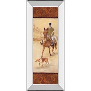 "On The Hunt Il" By Linda Wacaster Mirror Framed Print Wall Art 18 in. x 42 in.