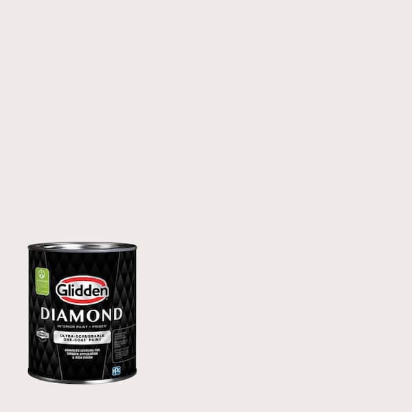Glidden Diamond 1 qt. PPG1048-1 Lauren's Lace Flat Interior Paint with Primer
