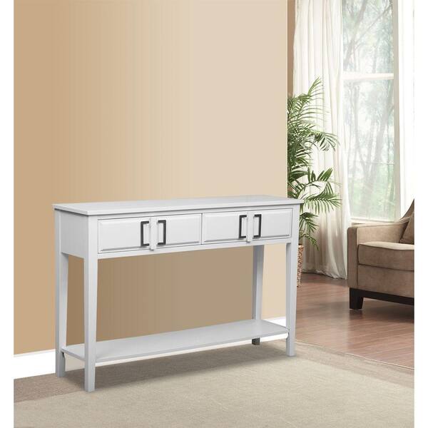 Pulaski Furniture White Storage Console Table
