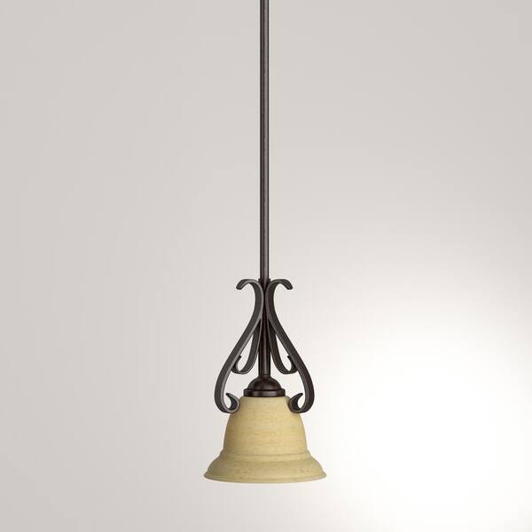 Progress Lighting Torino 1-Light Forged Bronze Kitchen Island Mini