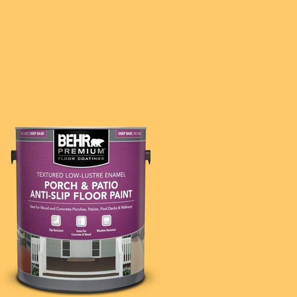 BEHR PREMIUM 1 gal. #P270-5 Fuzzy Duckling Textured Low-Lustre Enamel Interior/Exterior Porch and Patio Anti-Slip Floor Paint