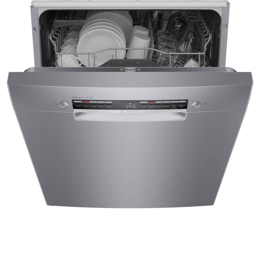 24" Stainless Steel Front Control Smart Built-In Dishwasher