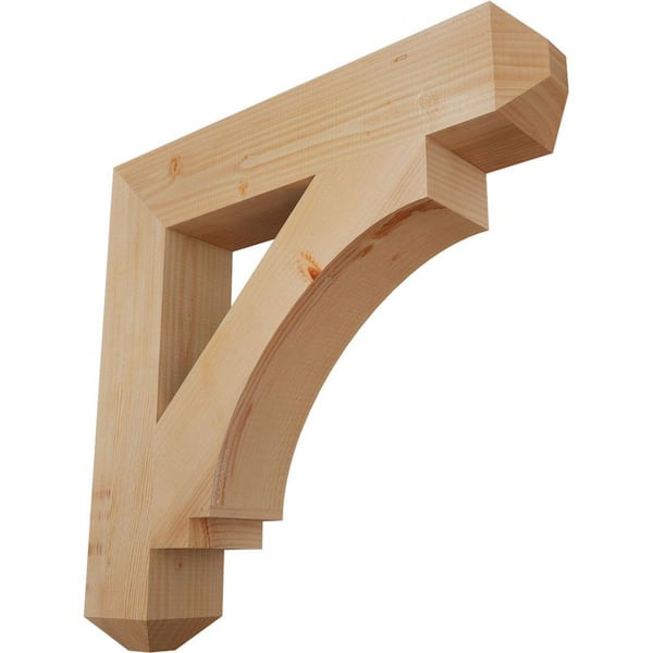Ekena Millwork 5.5 in. x 32 in. x 32 in. Douglas Fir Imperial Craftsman Smooth Bracket