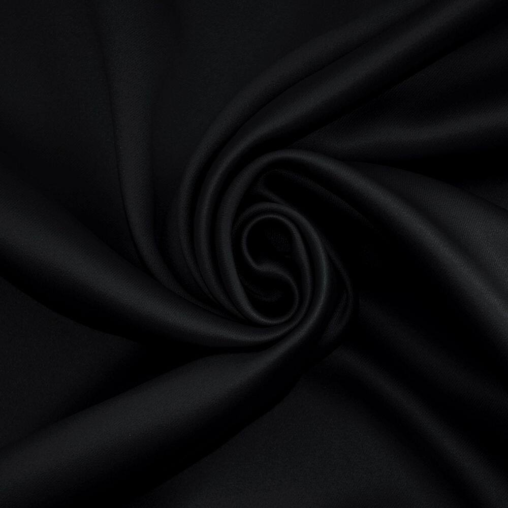 Sun Zero Black 95" Total Blackout Rod Pocket Curtain Panel