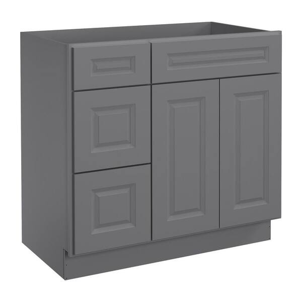 Homeibro Shaker Grey Plywood Stock Ready To Assemble Floor Vanity Sink