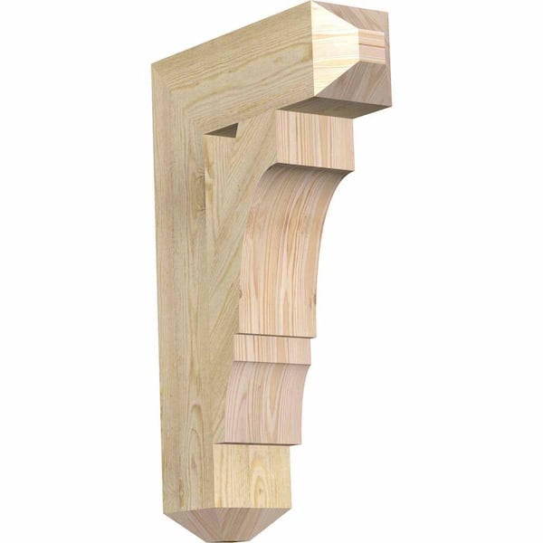 Ekena Millwork 6 in. x 32 in. x 20 in. Douglas Fir Balboa Craftsman Rough Sawn Bracket
