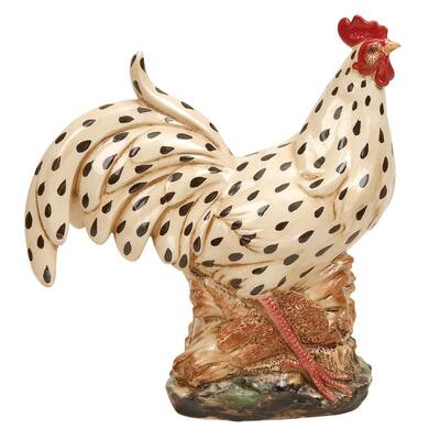 14 in. Colorful Rooster Decorative Figurine