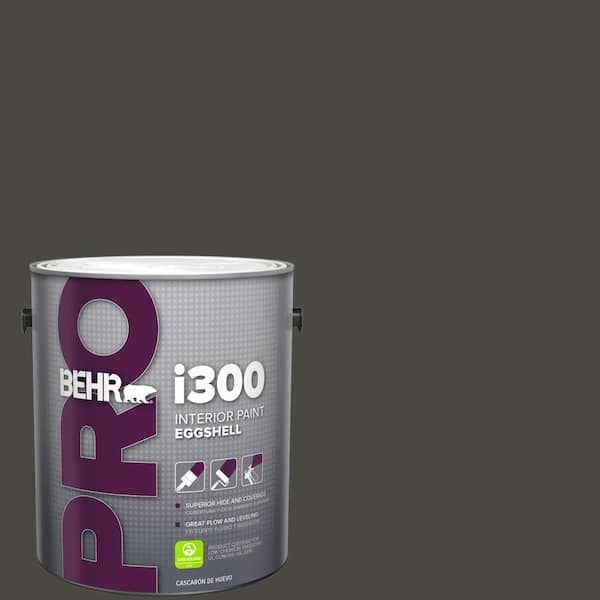 BEHR PRO 1 gal. #T16-01 Black Pearl Eggshell Interior Paint
