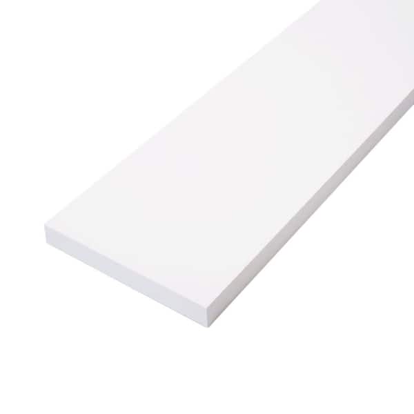 Unbranded 1 in. x 5 in. x 8 ft. Primed Finger-Joint Board Primed Softwood Boards