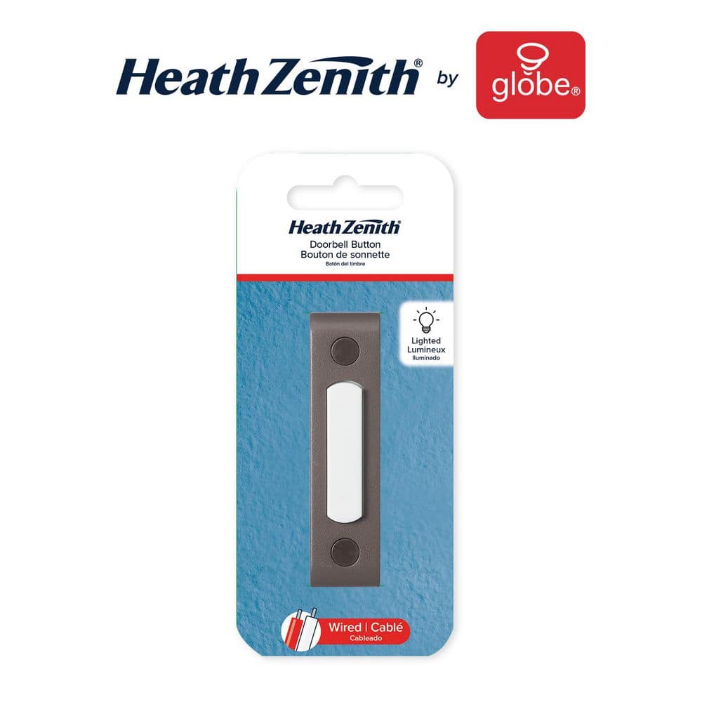 Oil Rubbed Bronze Wired Doorbell with Lighted Button