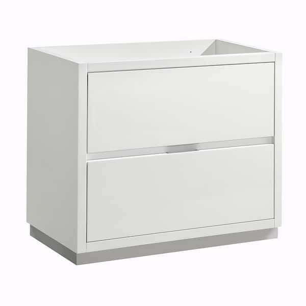 Fresca Valencia 36 in. W Bathroom Vanity Cabinet in Glossy White