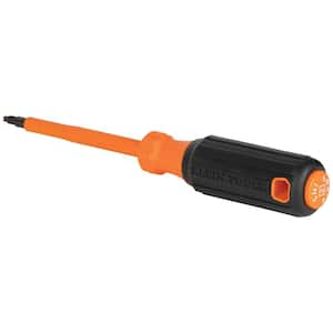 Insulated Screwdriver, #2 Square, 4 in. Round Shank