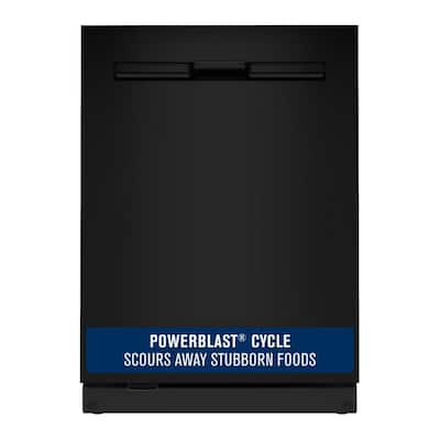 24 in. Top Control Built-In Tall Tub 47 dBA Dishwasher in Black with Dual Power Filtration, PowerBlast Cycle, PowerDry