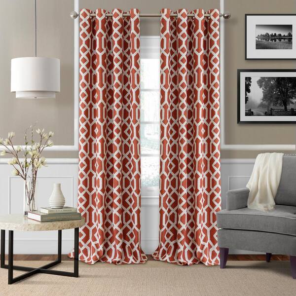 Elrene Grayson Trellis Room Darkening Window Curtain