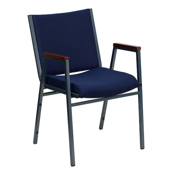 Carnegy Avenue Fabric Stackable Chair in Navy Blue