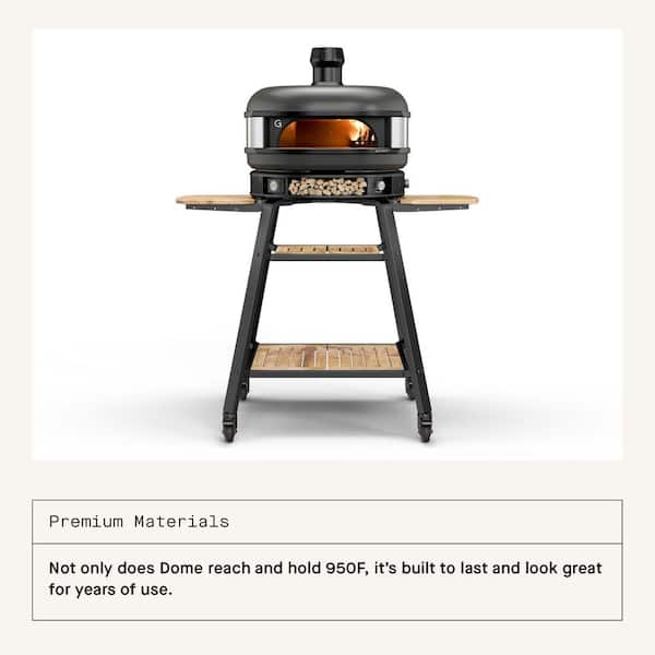 Dome Propane Outdoor Pizza Oven in Off-Black