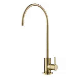 Purita Single Handle 100% Lead-Free Beverage Faucet in Brushed Gold