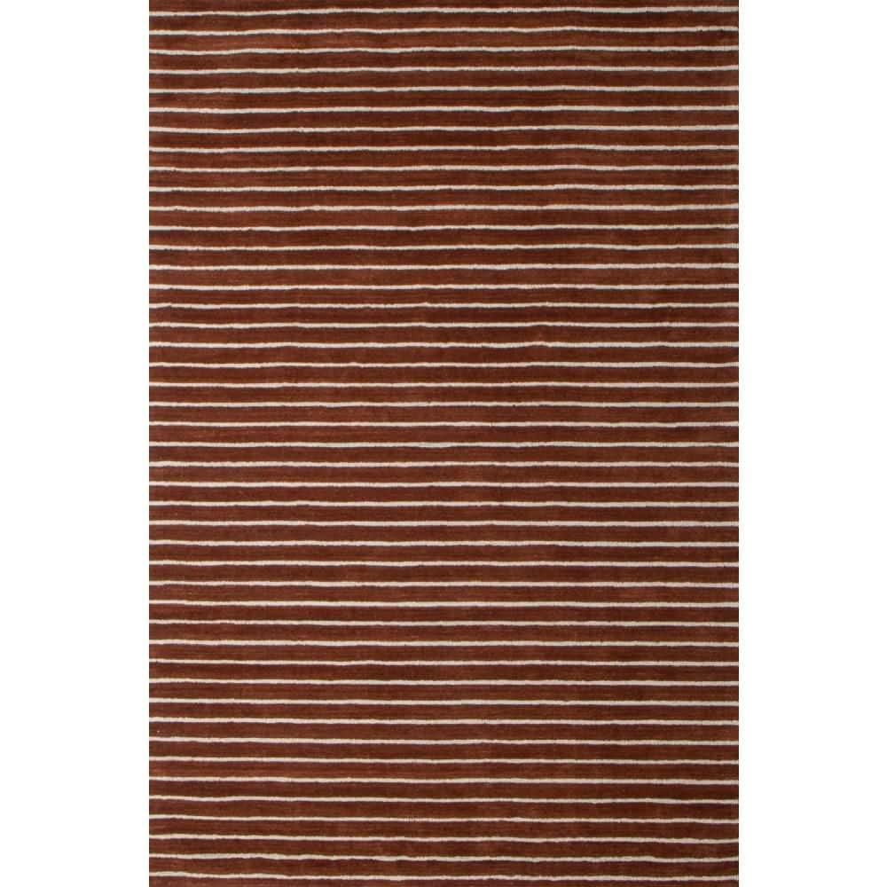 Contempo Henna  4 ft. x 6 ft. (3 ft. 6 in. x 5 ft. 6 in.) Striped Contempor