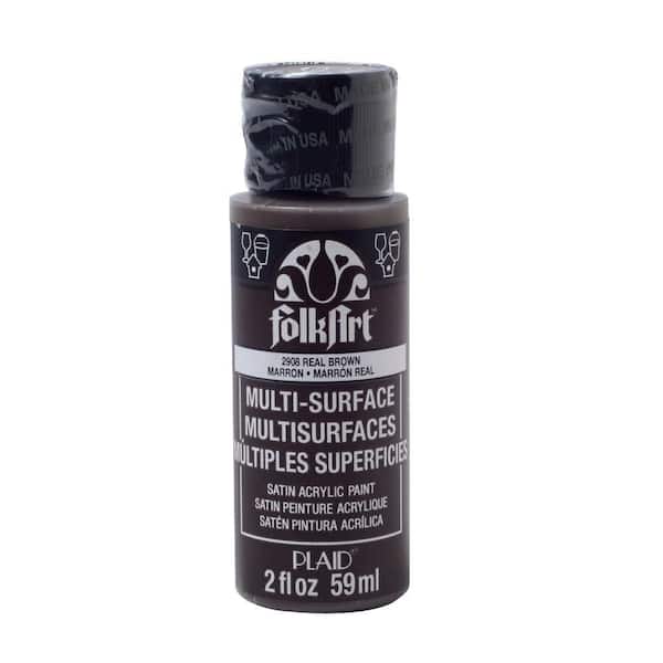 FolkArt 2 oz. Real Brown Multi Surface Paint