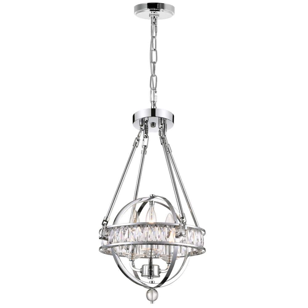 Arkansas 3 Light Mini Chandelier With Chrome Finish price history on PriceWatchPro