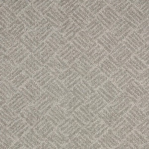 Embers Aloft Silver Bell Gray 39 oz. Triexta Patterned Installed Carpet