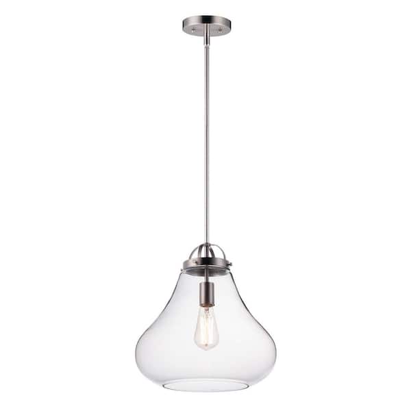 Stella 1-Light Satin Nickel Pendant