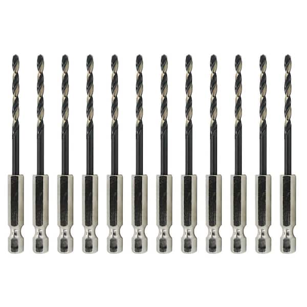 Drill America 1/16 in. Quick Change Drill Bit with Hex Shank (12-Pieces)