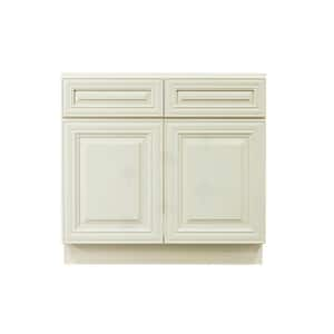 SB33 - Dover White - Sink Base - Sink Base - Double Doors