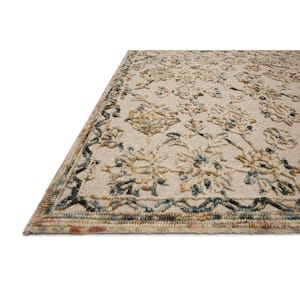 Halle Lagoon/Multi 3 ft. 6 in. x 5 ft. 6 in. Traditional Wool Pile Area Rug