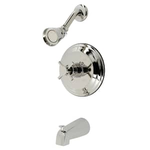 Concord Single Handle 1-Spray Tub and Shower Faucet 2 GPM in. Polished Nickel (Valve Included)
