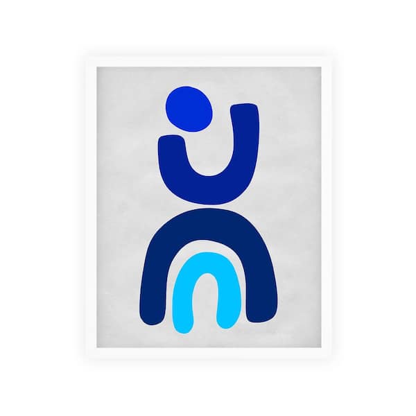 Unbranded Abstract Nature Shapes Framed Abstract Art Print 22 in. x 18 in.