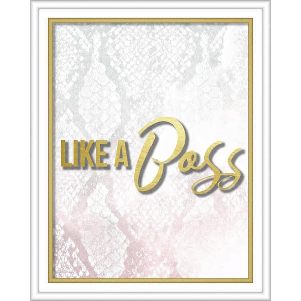 Linden Ave 16 in. x 20 in. “Like A Boss” Shadowbox Wall Art