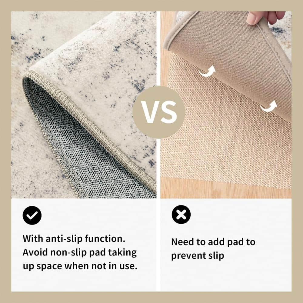 Frost 9 ft. x 12 ft. Gray/Golden Modern Abstract Area Rug - thumbnail 5