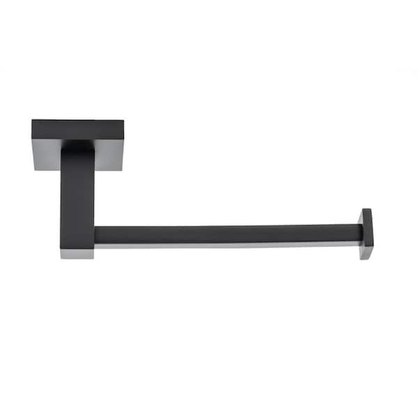 Trieste 3-Piece 24-in. Towel Bar Bathroom Hardware Set in Matte Black
