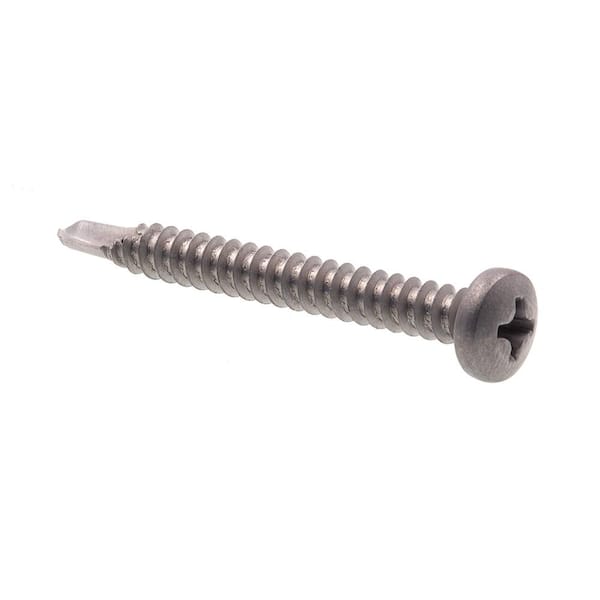 #8 x 1/2 Wafer Head Self Drilling Screws, Phillips Drive Self Tapping Screws, 410 Stainless Steel Sheet Metal Screws, No Pre-Drilled Needs, 100 Pcs