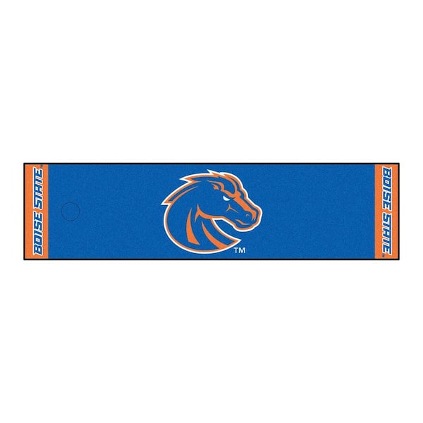 FANMATS NCAA Boise State University 1 ft. 6 in. x 6 ft. Indoor 1-Hole Golf Practice Putting Green