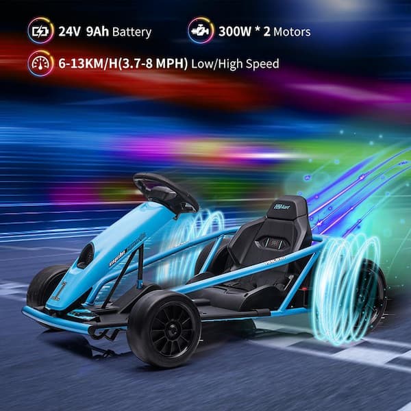 Coche Eléctrico Infantil FX24V Drift – 2 Motores 700W, 24V, Hasta 13 Km/h Para Niños De 6 A 12 Años